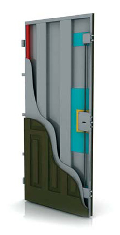 Porta blindata doppia mandata G96